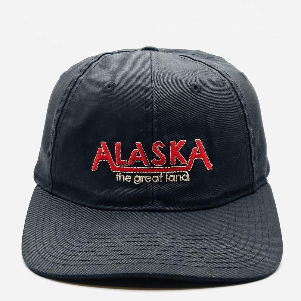 Alaska The Great Land Embroidered Snapback Hat Cap Arctic Circle Enterprises
